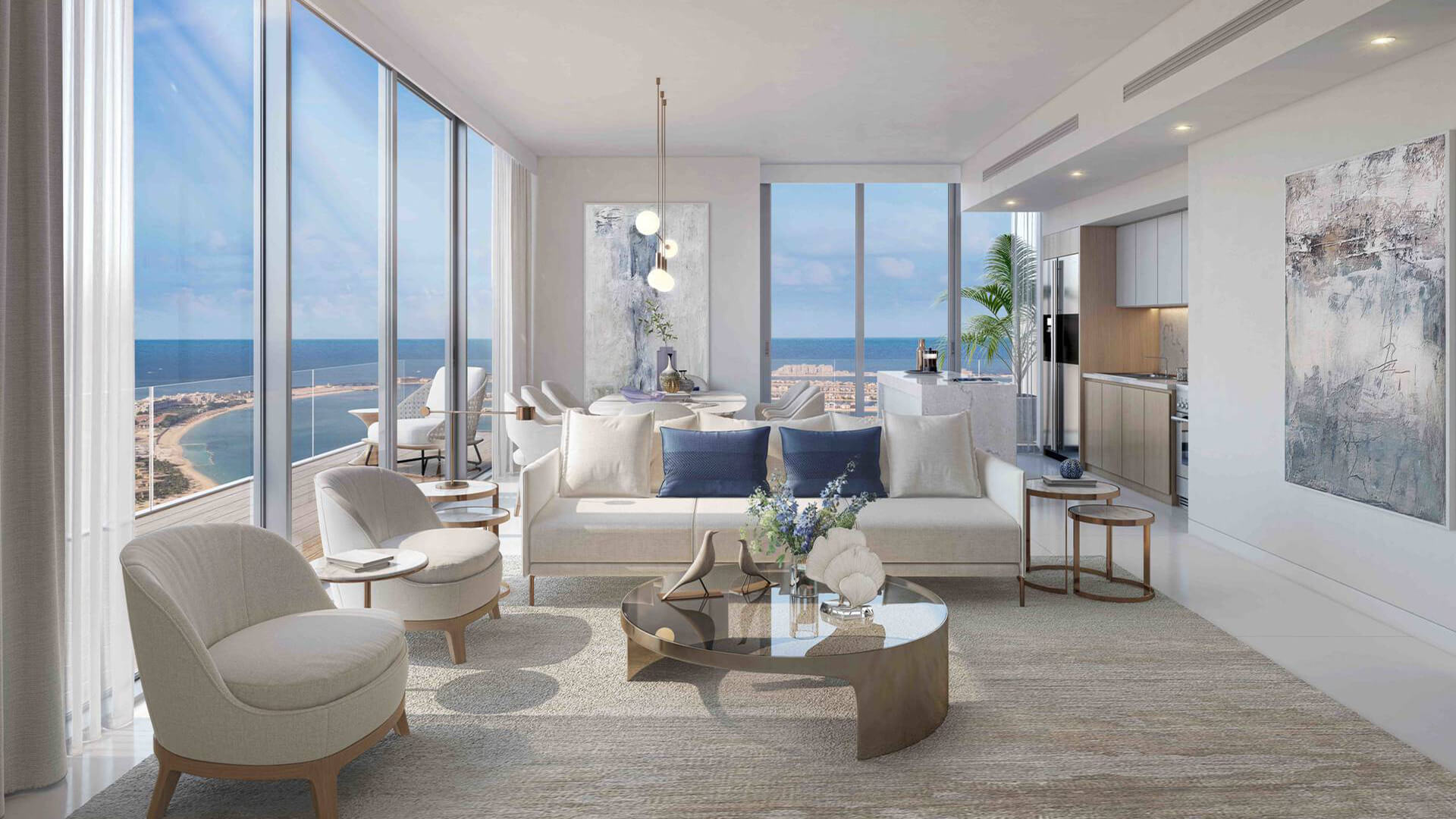 High Floor Apartment For Sale In Emaar Beachfront - Genuine Resale_1