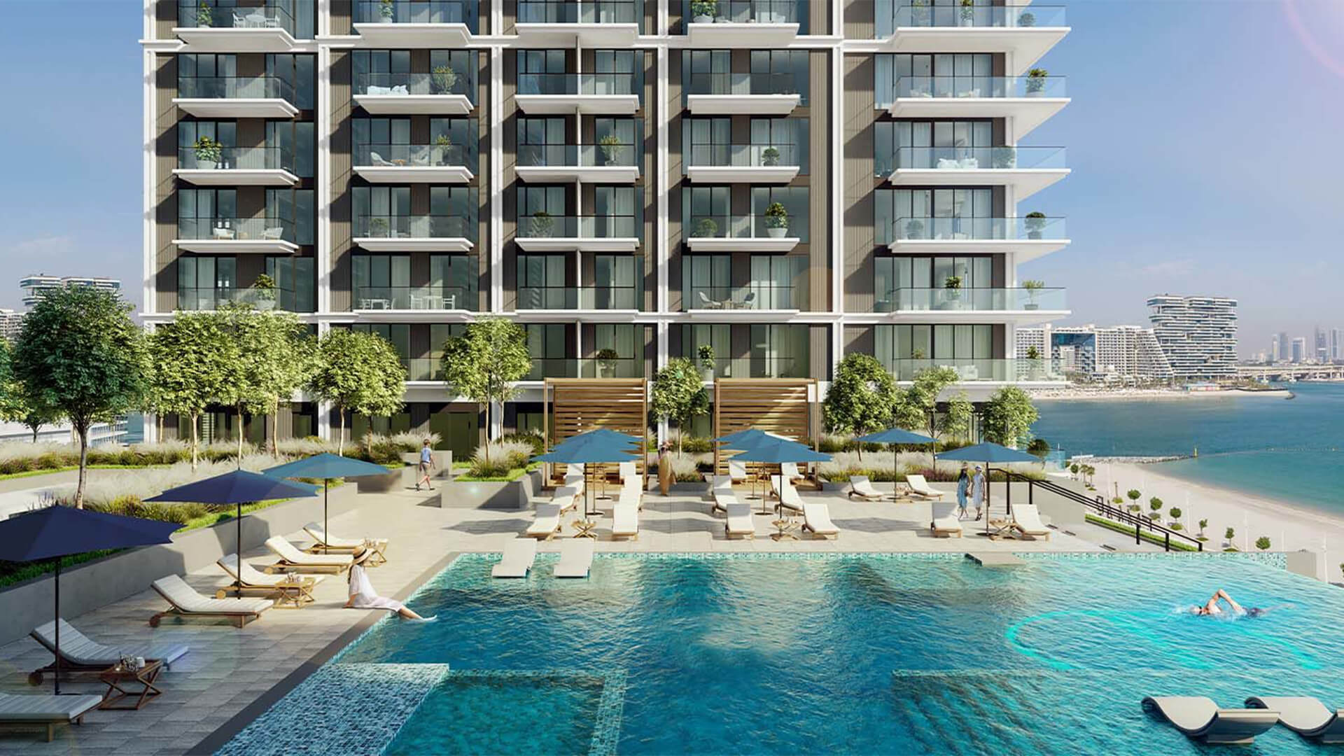 Palm View 1 Bed Apartment In Emaar Beachfront - Dubai Harbour
