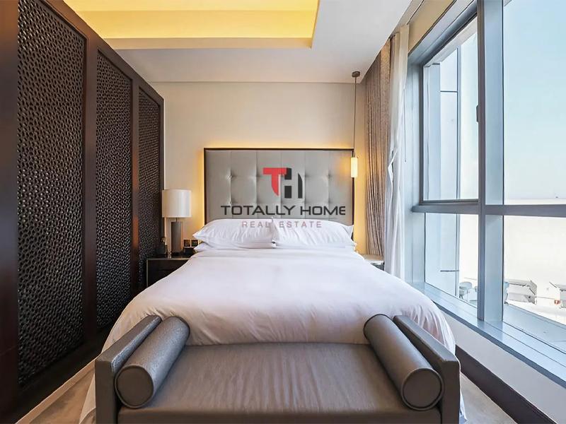 إيجار شقة فندقية مفروشة بغرفة نوم واحدة في فندق العنوان وسط المدينة في دبي