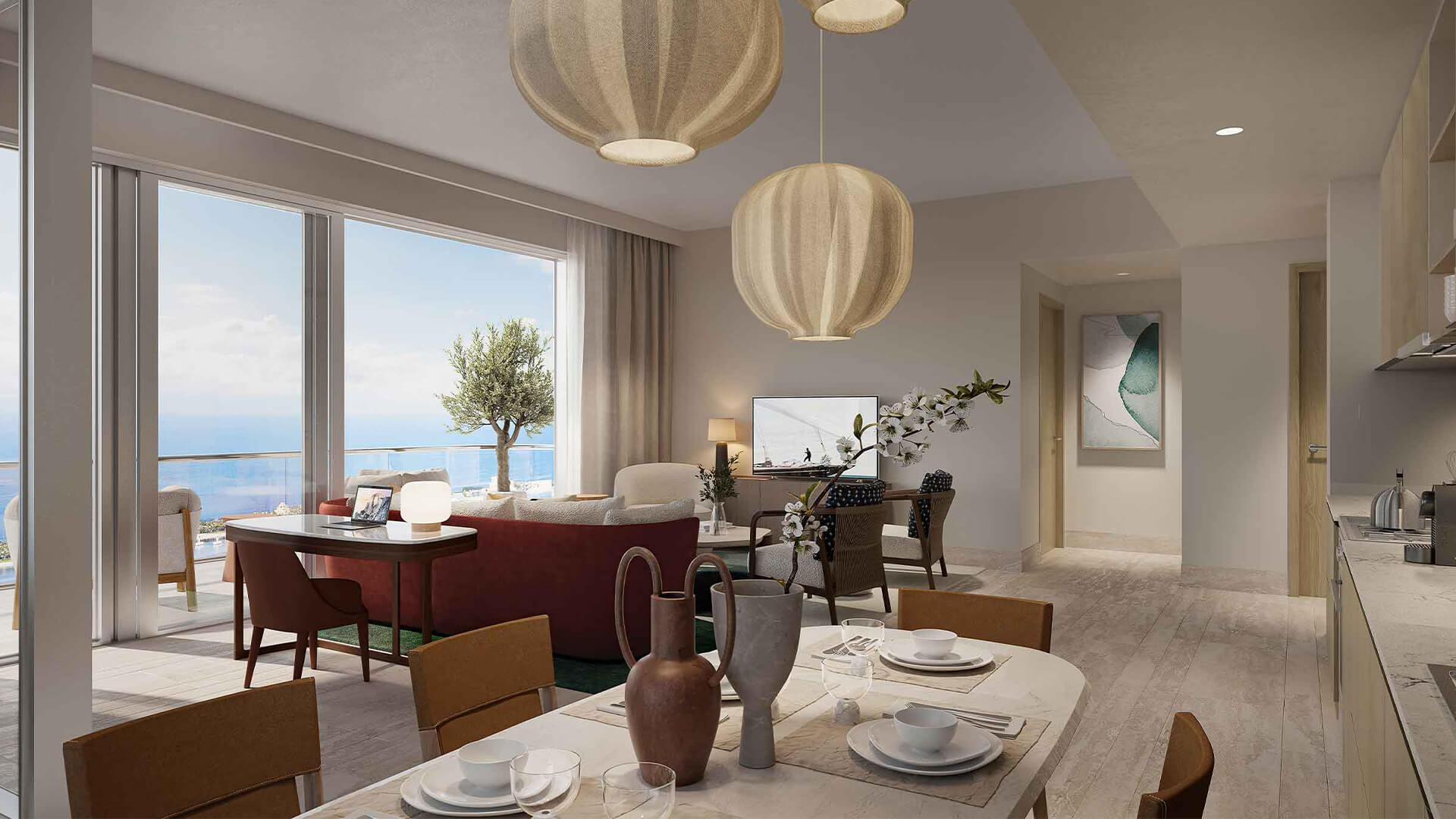 Buy Sea View 3 Bed Address The Bay Apartment In Emaar Beachfront_1