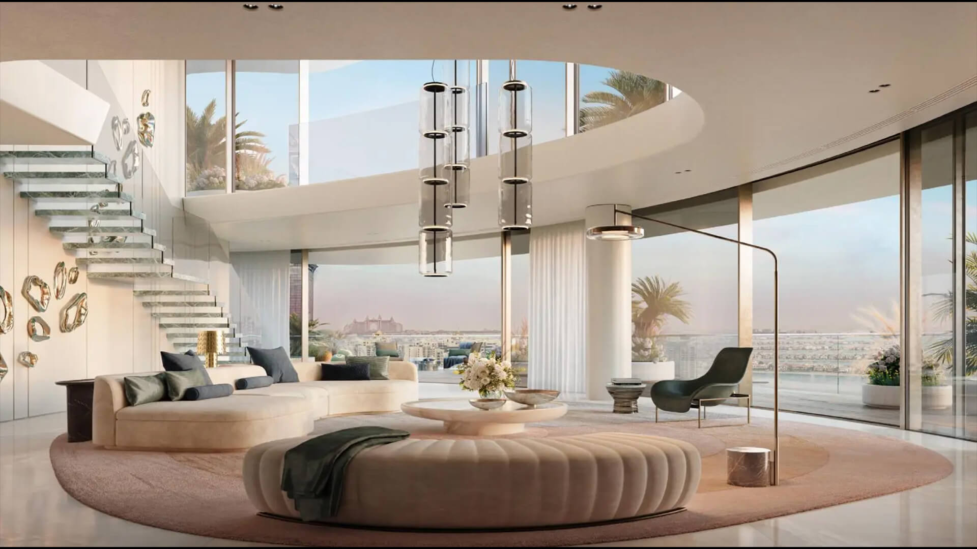 Ультра-роскошный пентхаус с 5 спальнями в Como Residences, Palm Jumeirah